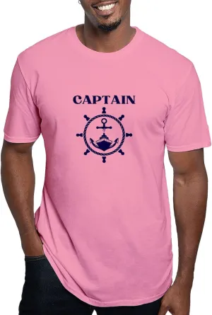 CafePress Nautical Anchor Yachting Sailing Boat Captain T Shirt Men's Fitted Graphic T-Shirt