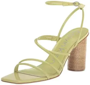 Calvin Klein Womens Sizzle Heeled Sandal Lime 330 8