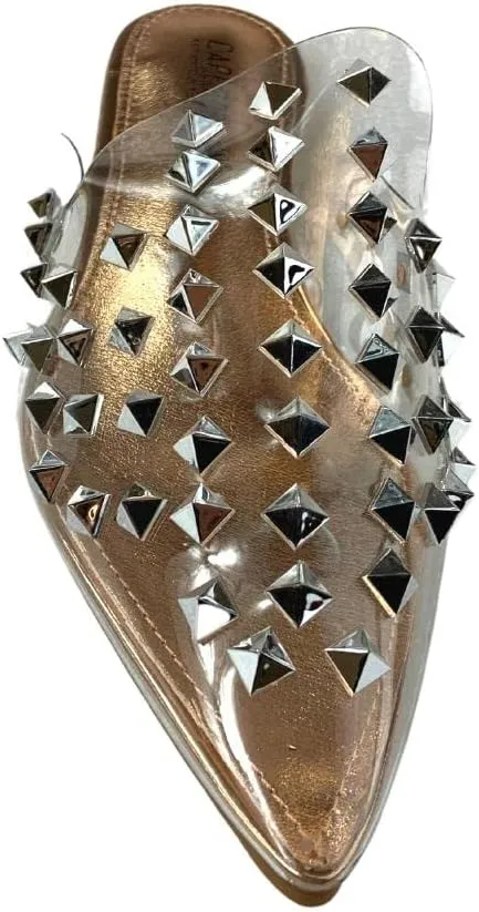 Cape Robbin Sierra Rhinestone Gem Pointy Toe Mule Flats (Sierra)