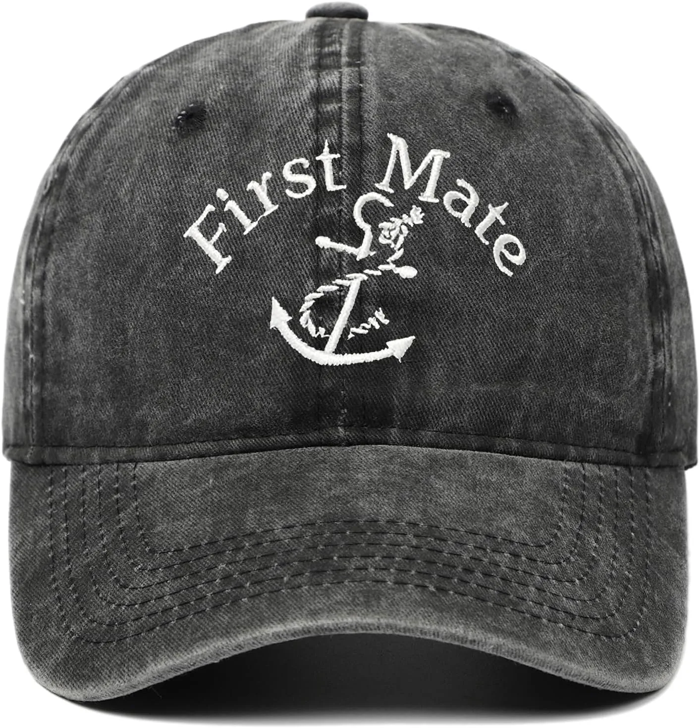 Captain Hat & First Mate ，Boat Captains Hat Embroidered Matching Caps ，Boat Accessories ，Boating Gifts