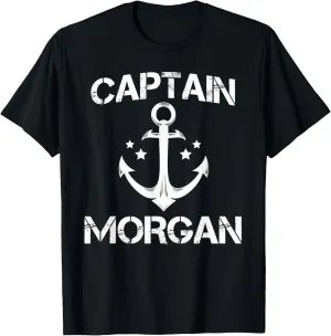 CAPTAIN MORGAN Funny Birthday Personalised Surname Clan Gift T-Shirt