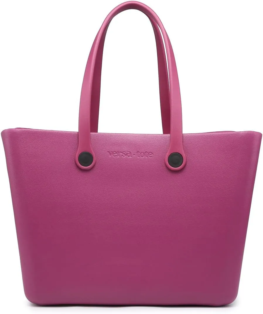 CARRIE Large Rubber Beach Bag Lightweight Waterproof Washable Durable Travel Tote for Boat Pool Sports Gym