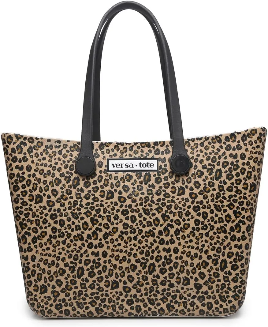 CARRIE Printed Large Rubber Beach Bag Lightweight Waterproof Washable Durable Travel Tote for Boat Pool Sports Gym