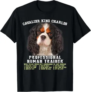 Cavalier King Charles Spaniel Tri Professional Human Trainer T-Shirt