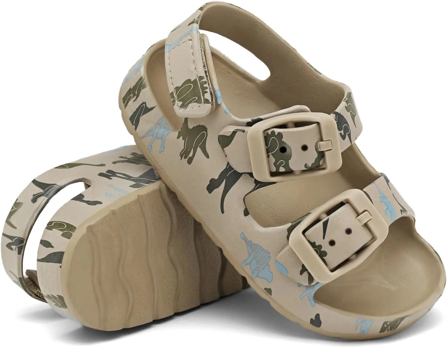 ChayChax Toddler Boys Girls Double Buckle Sandals Children's Adjustable Back Strap Water Sandal