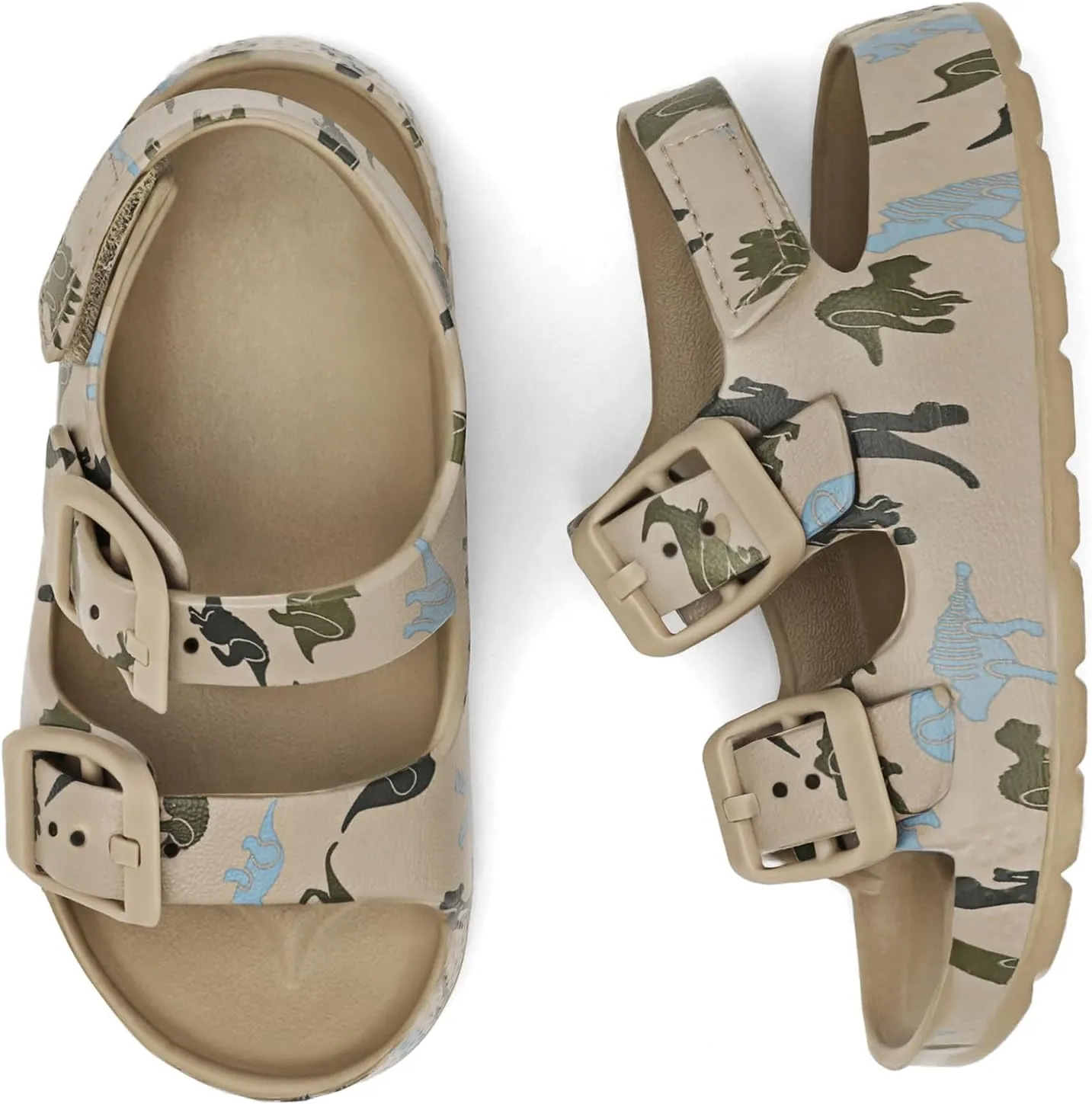 ChayChax Toddler Boys Girls Double Buckle Sandals Children's Adjustable Back Strap Water Sandal