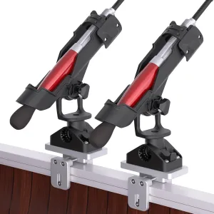 Combo Mount Fishing Rod Holders - 360 Degree Adjustable Boat Rod Rack