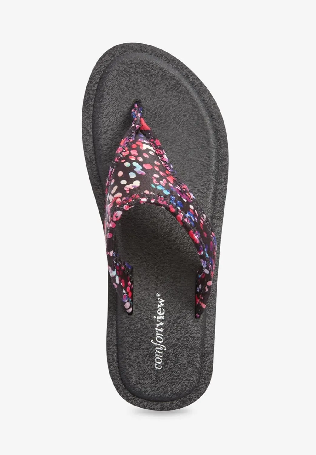 Comfortview Women's Wide Width The Sylvia Soft Footbed Sandal