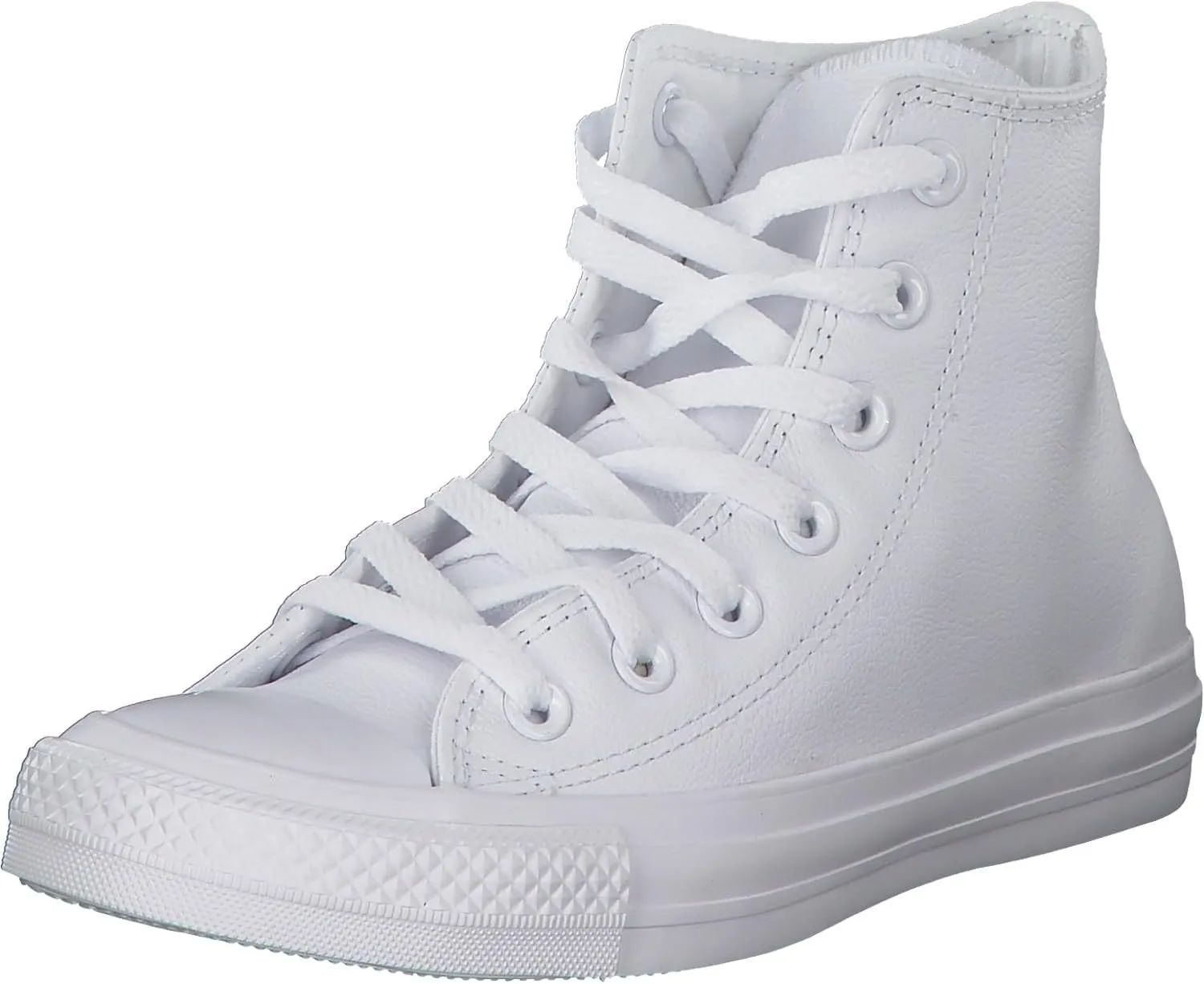 Converse Chuck Taylor All Star Shoes 1T406 Leather Hi White Monochrome Size: Mens Womens Color: