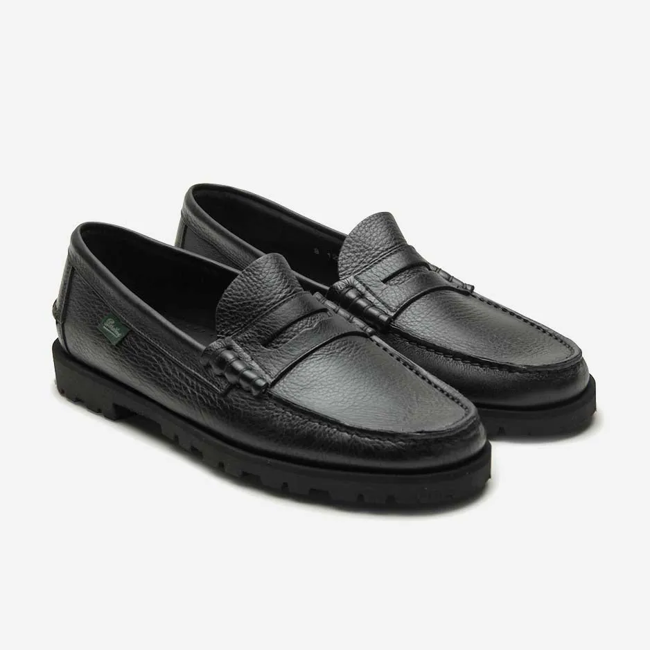 CORAUX LEATHER LOAFER - NOIR/NOIR