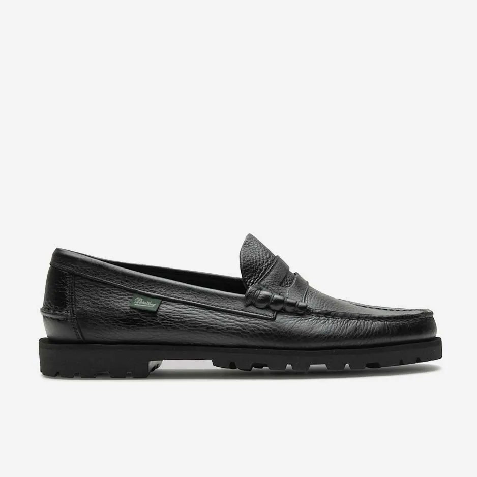 CORAUX LEATHER LOAFER - NOIR/NOIR
