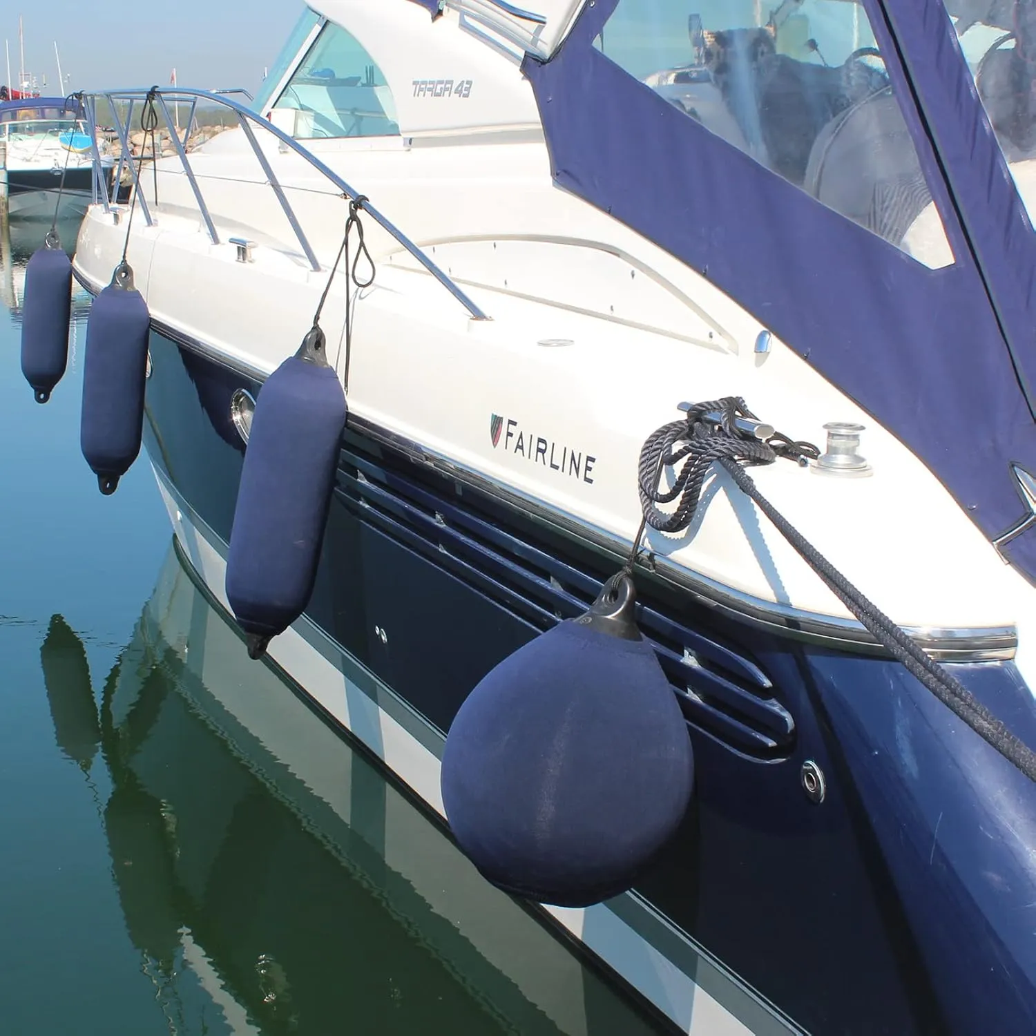 Dan-Fender Heavy Duty Balloon Fender Cover - Strong & UV Resistant, All Weather Conditions, Accessories for Bumpers & Docking