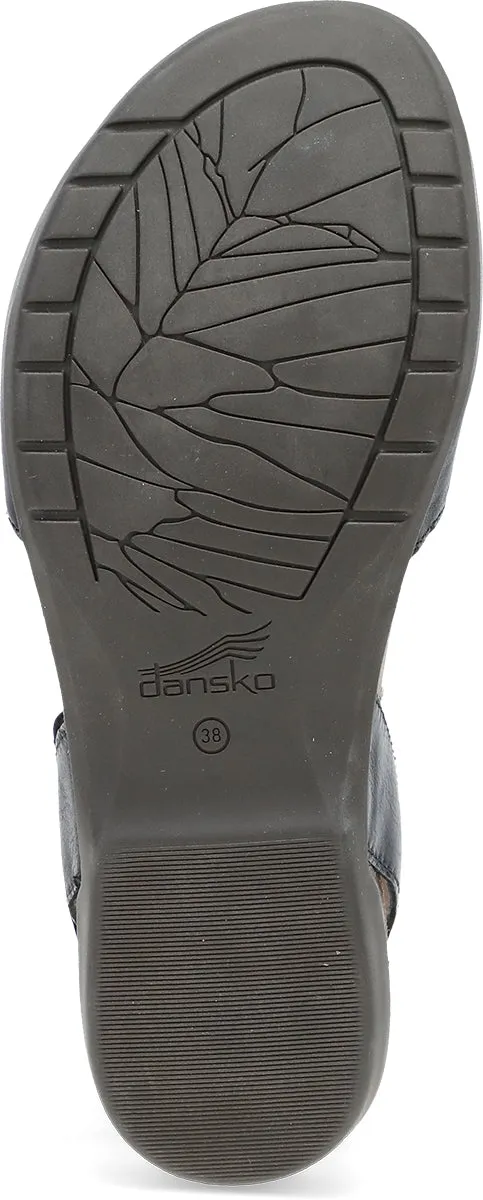 Dansko Black Waxy Burnished Rowan Women's Mary Jane Shoes 6025-475300