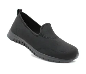 DEBBIE Womens Lightweight Slip On Memory Foam Trainers Ladies Walking Sneaker Pumps