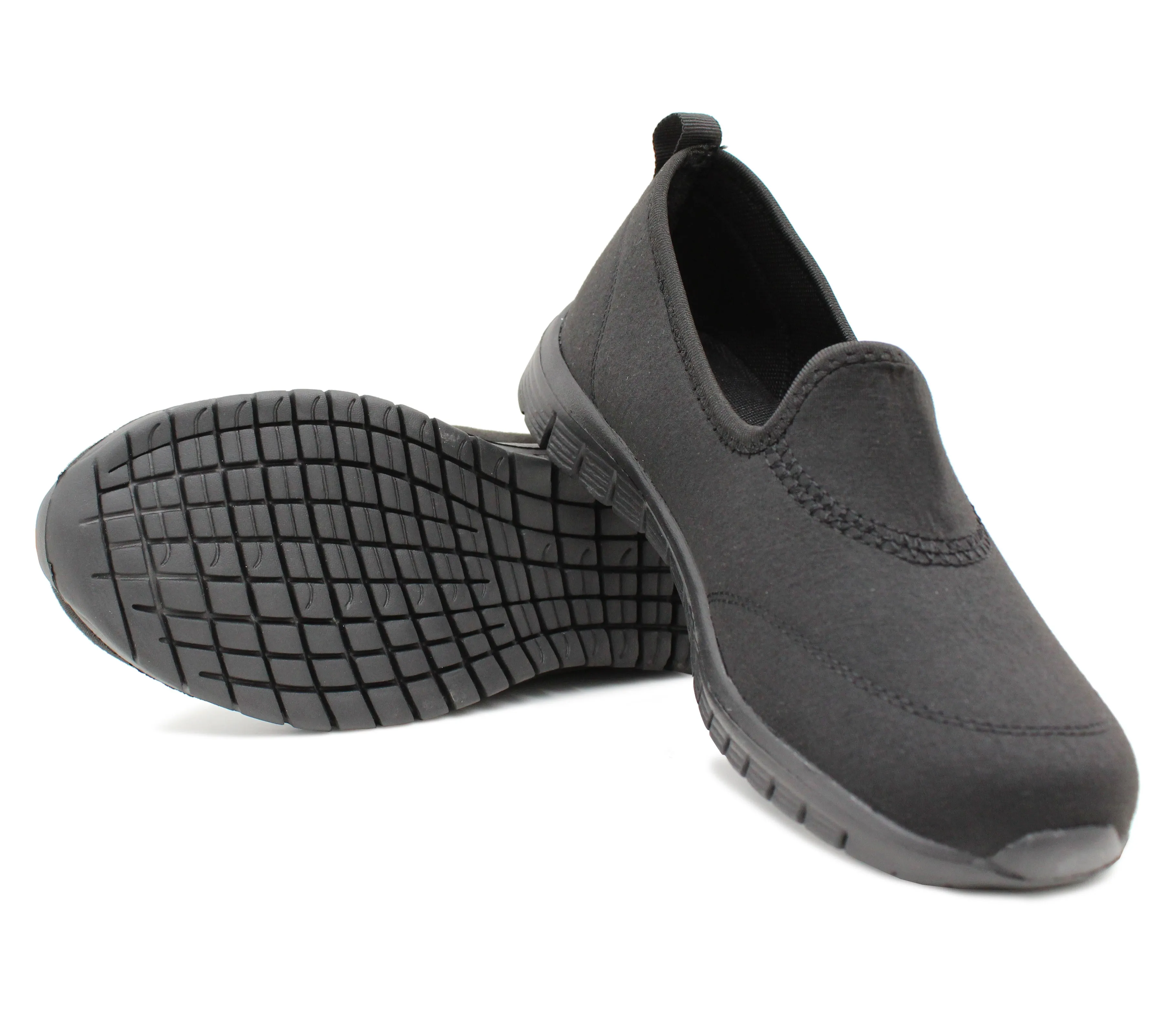 DEBBIE Womens Lightweight Slip On Memory Foam Trainers Ladies Walking Sneaker Pumps