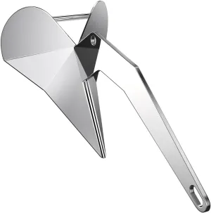 Delta Anchor 316 Marine Grade Stainless Steel Boat Anchor 11 lb 13 lb 16 lb 22 lb 33 lb 44 lb Heavy Duty Triangular Plow Anchor for Pontoon Fishing Boats Sailing Boats Small Anchor