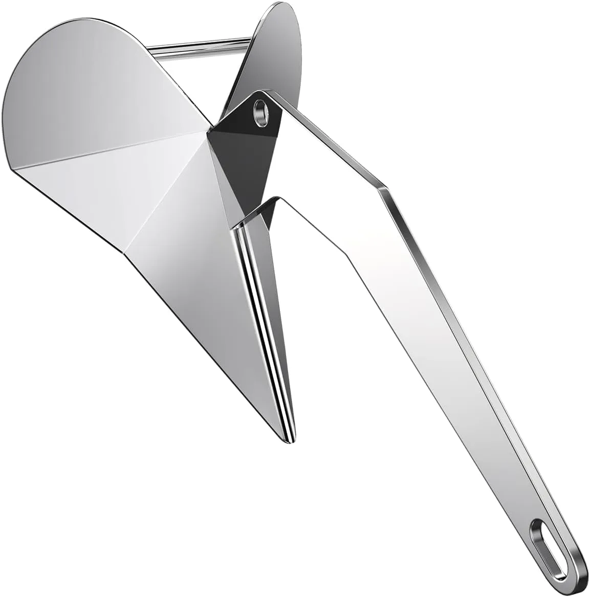 Delta Anchor 316 Marine Grade Stainless Steel Boat Anchor 11 lb 13 lb 16 lb 22 lb 33 lb 44 lb Heavy Duty Triangular Plow Anchor for Pontoon Fishing Boats Sailing Boats Small Anchor