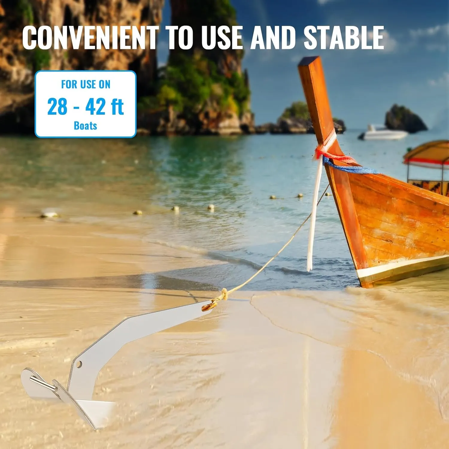Delta Style Anchor, 316 Stainless Steel Boat Anchor