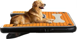 Dog Pool Ramp - Inflatable Dog Boat Ramp (48" x 35"), Safe & Easy Water Access, Supports Dogs Up to 210 Pounds, Suitable for Pool, Dock & Lake