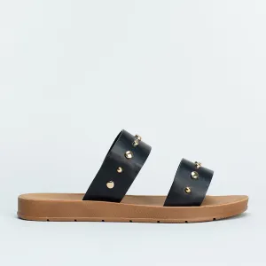 Double Band Stud Sandal _ 161542