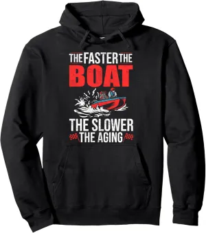 Drag Boating Boat Driver Racer Boat Rider Drag Boat Racing Pullover Hoodie