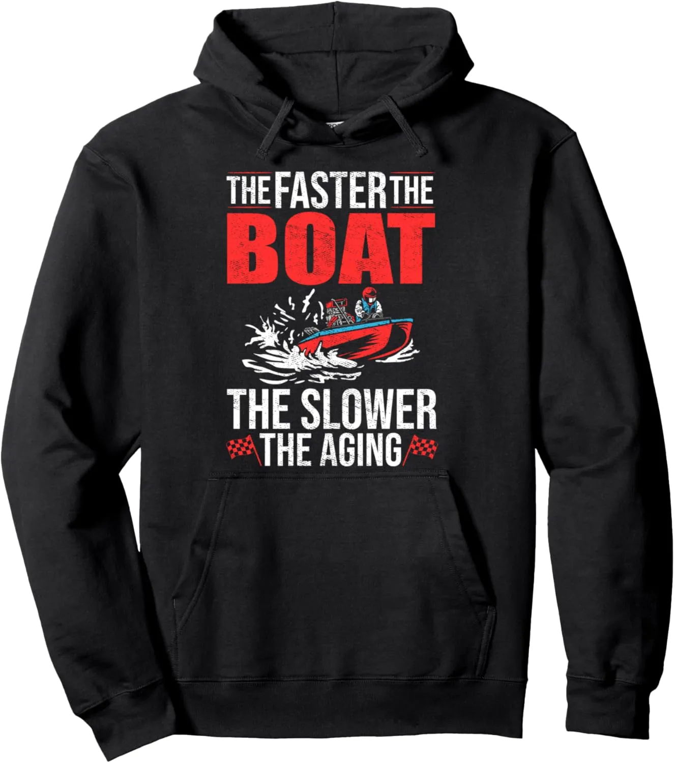 Drag Boating Boat Driver Racer Boat Rider Drag Boat Racing Pullover Hoodie