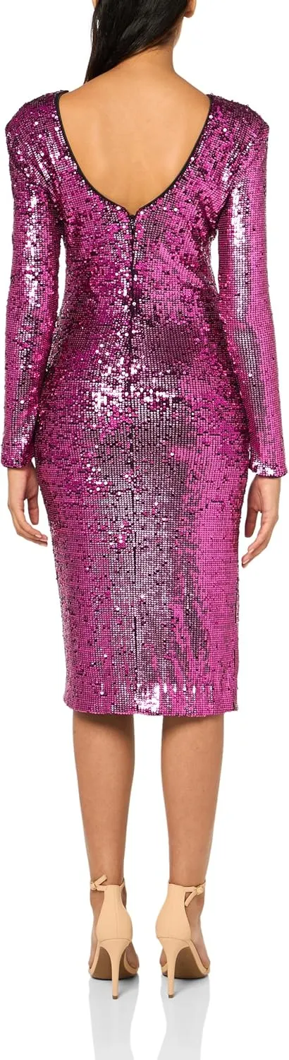 Dress the Population Women's Natalie Bodycon Midi Dress