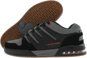 DVS Men's Tycho Skate Shoe, Black Charcoal Red, 8