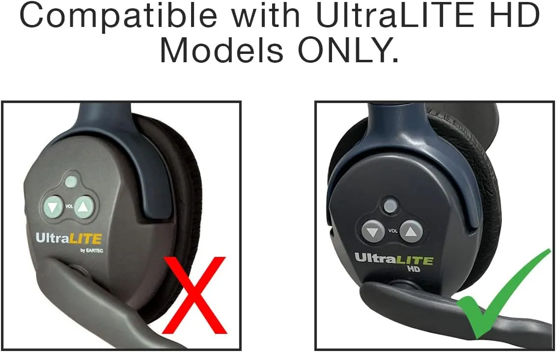 EARTEC ULSR-HD Ultralite HD Single Ear Add-On or Replacement Remote Headset, HD Version Only, Full Duplex Wireless Communication, Includes Rechargeable Battery