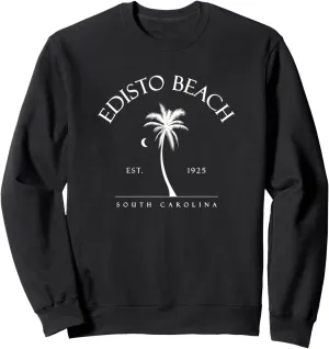 Edisto Beach Palm Tree Swimming Scuba Novelty Gift SC Sweatshirt