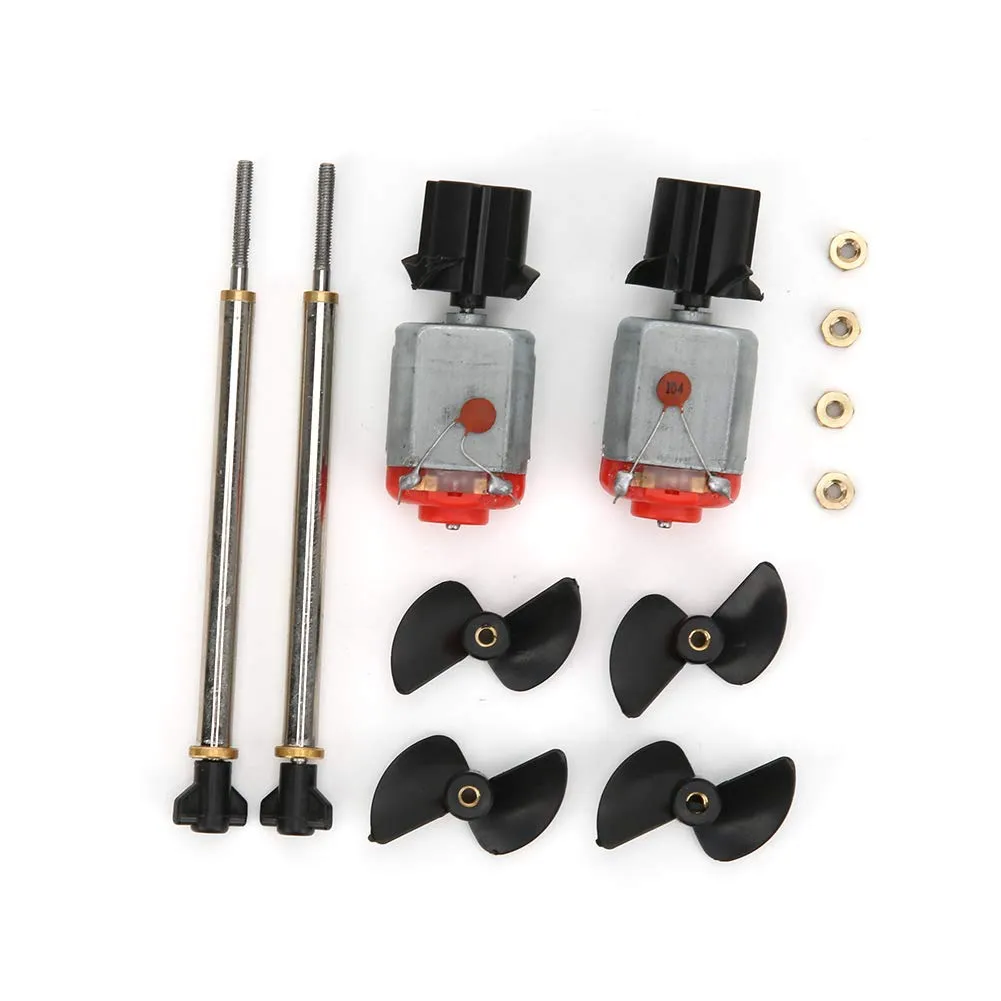 Electric RC Imitation Crocodilian Toy Boat Propeller Motor Accessory Fit RC Motor RC Boat Propeller Motor Rc Boat Propeller Motor Combo for Flytec V005