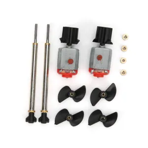 Electric RC Imitation Crocodilian Toy Boat Propeller Motor Accessory Fit RC Motor RC Boat Propeller Motor Rc Boat Propeller Motor Combo for Flytec V005