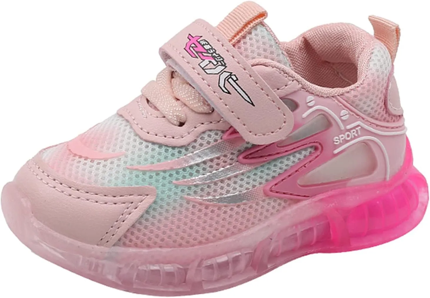 EnJoCho Girls Indoor Foot Warmer Children Light Up Shoes LED Light Up Sports Shoes Casual Breathable Baby Children Shoes