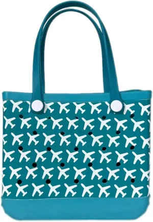 EVA Beach Tote Bag - Waterproof Washable Tip Proof Durable Open Tote Bag for the Beach Boat Pool Sports