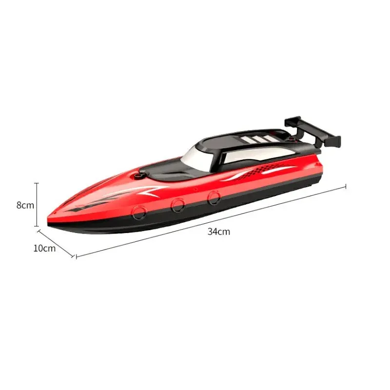 Exciting RC Speed Boat Remote Control Electric Toy 2.4G Remote Control Double Propeller Fast Boat for Pools and Lakes