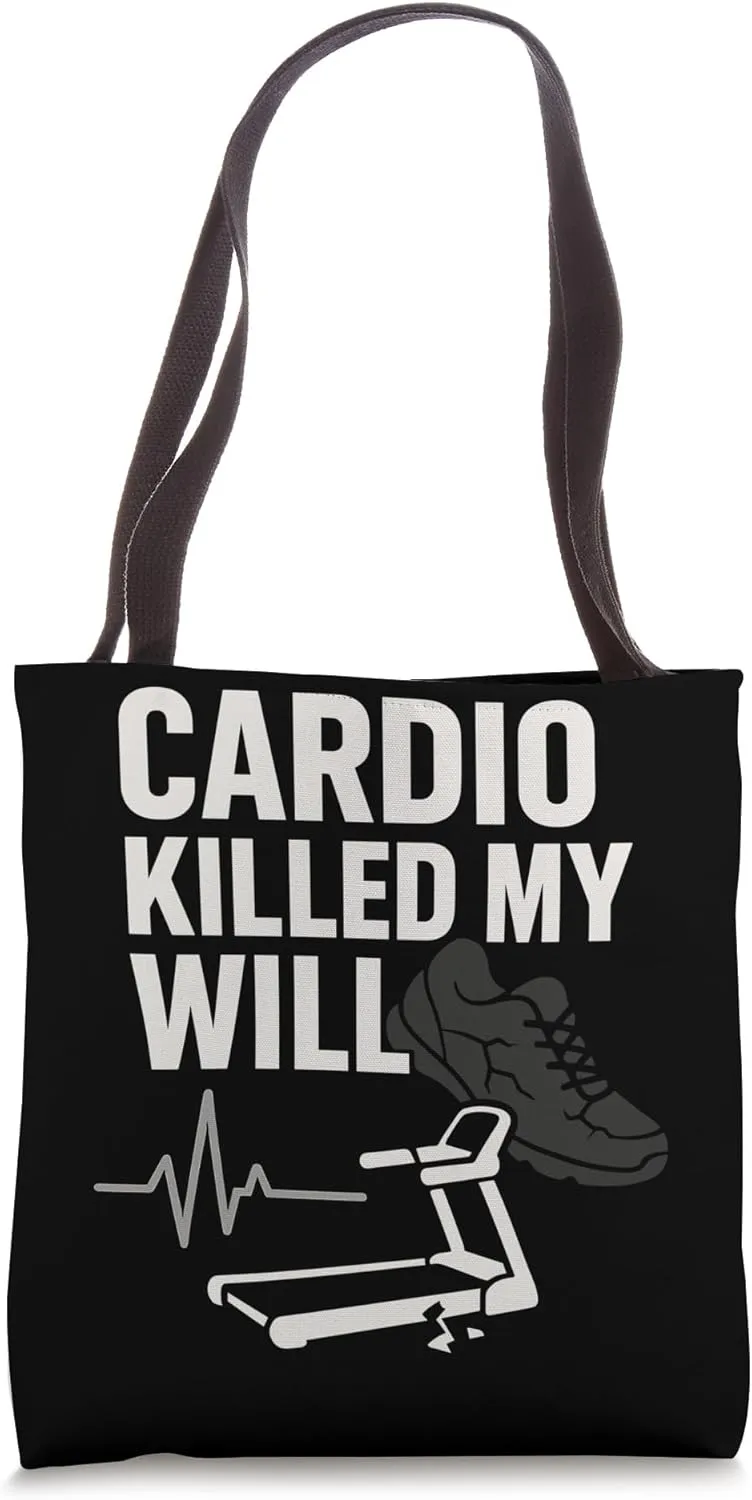 Failed Gym Attempt Funny Fitness Gym Humor Cardio Joke Tote Bag