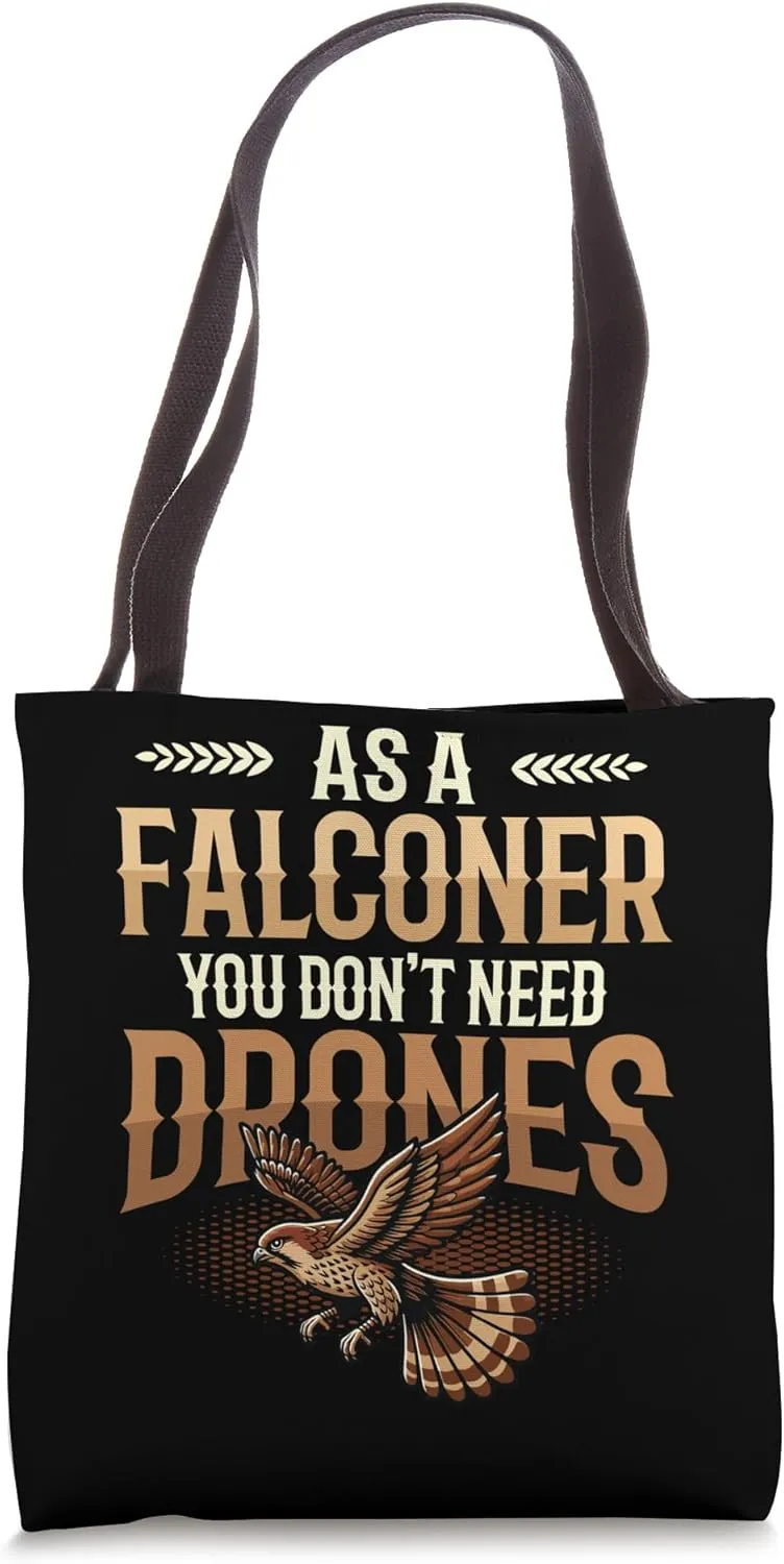 Falcon Trainer Hawk Falconry Tote Bag