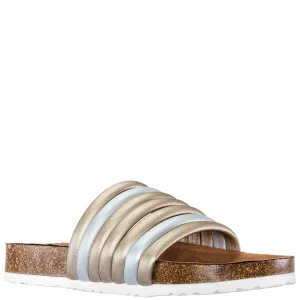 FAME-SILVER/GOLD SOFT NAPPA/PATENT