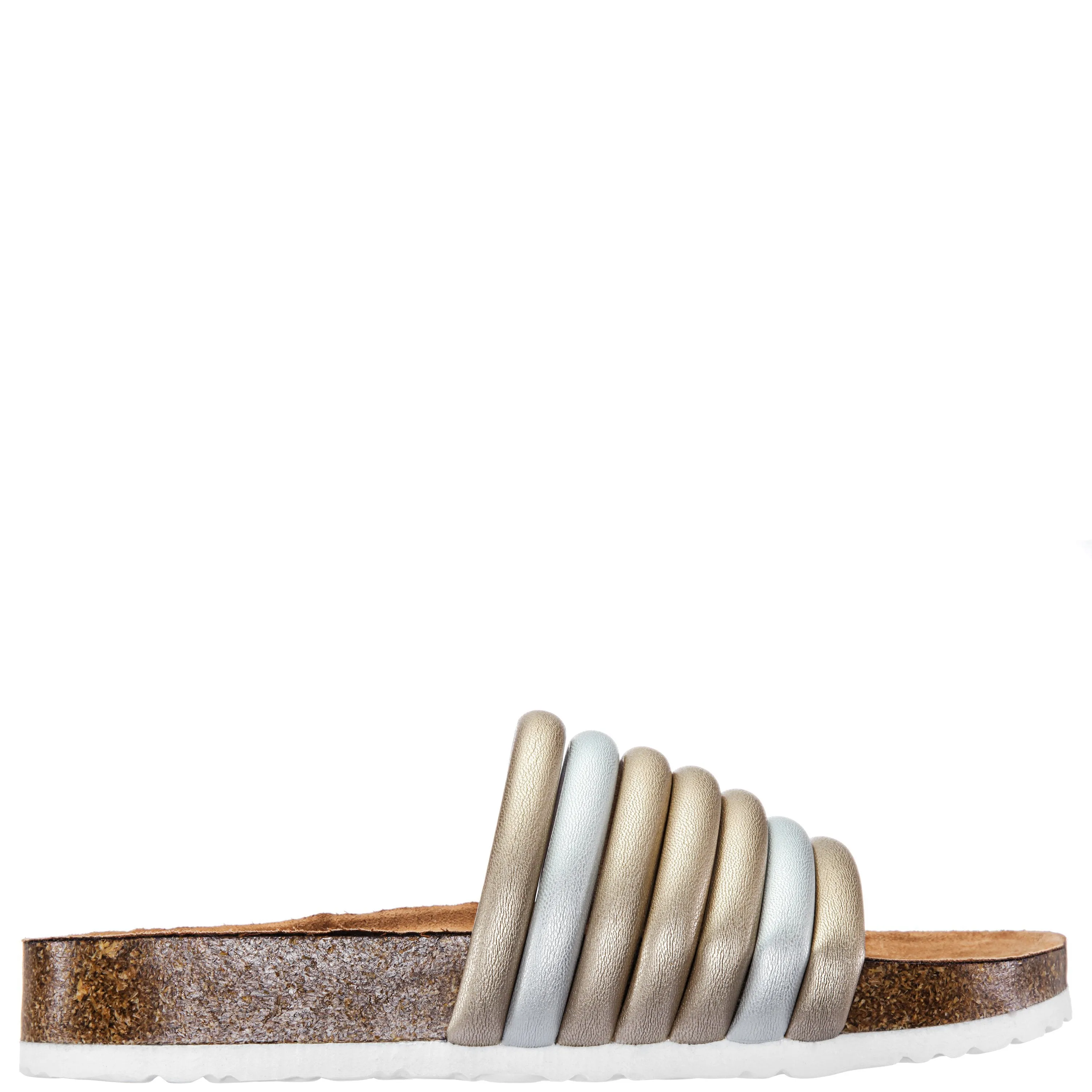 FAME-SILVER/GOLD SOFT NAPPA/PATENT
