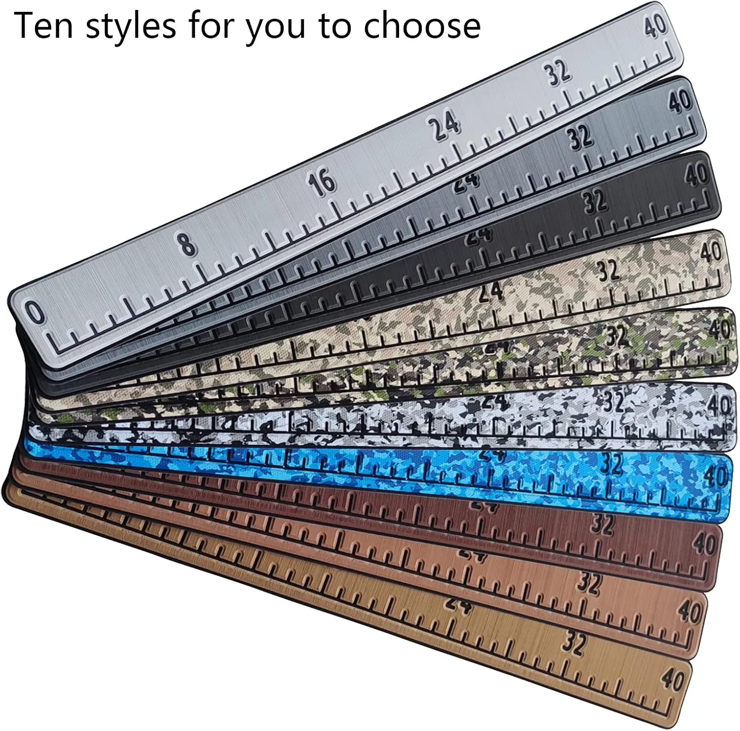Fish Ruler for Boat 40"/48" with Backing Adhesive Fish Measuring Sticker Foam Fish Measuring Board for Fishing Boat, Cooler, Kayak, Yacht Fish Ruler Boat Accessories