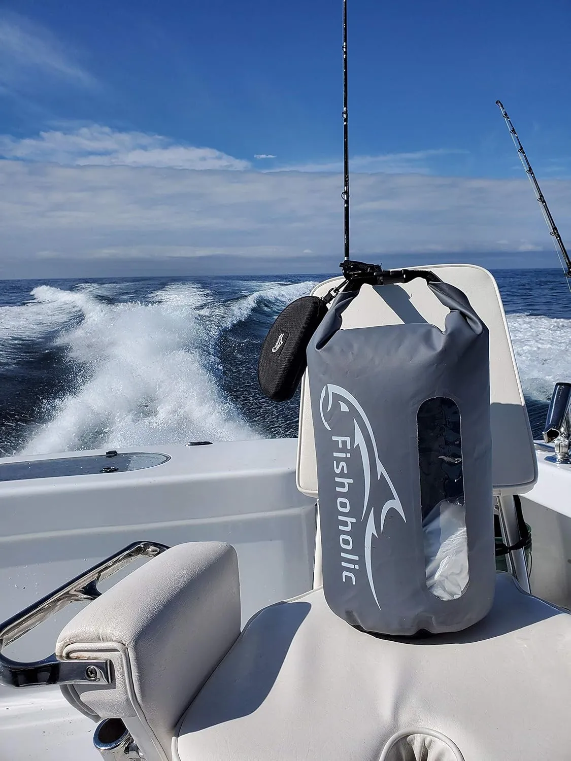 Fishoholic Dry Bag - Waterproof Gear Bags - Fail-Safe Snap - Made Tough & Durable for Kayaking Boating Fishing Hiking Camping Paddle Board & Tailgaiting