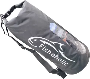 Fishoholic Dry Bag - Waterproof Gear Bags - Fail-Safe Snap - Made Tough & Durable for Kayaking Boating Fishing Hiking Camping Paddle Board & Tailgaiting