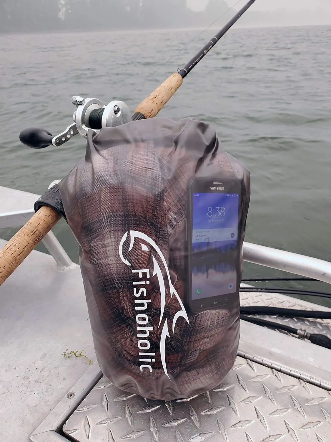 Fishoholic Dry Bag - Waterproof Gear Bags - Fail-Safe Snap - Made Tough & Durable for Kayaking Boating Fishing Hiking Camping Paddle Board & Tailgaiting