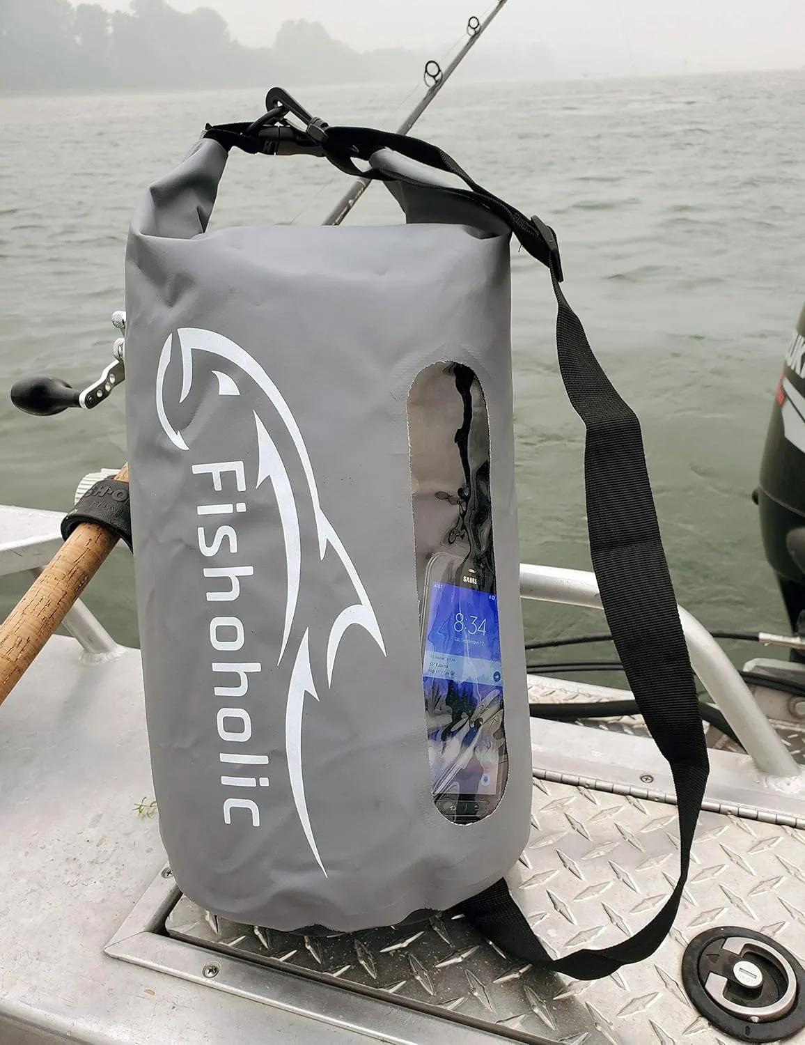 Fishoholic Dry Bag - Waterproof Gear Bags - Fail-Safe Snap - Made Tough & Durable for Kayaking Boating Fishing Hiking Camping Paddle Board & Tailgaiting