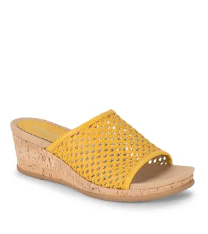 Flossey Wedge Slide Sandal