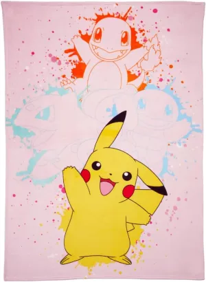 Franco Pokemon Girl Pikachu Kids Bedding Super Soft Cozy Throw Blanket, 62 in x 90 in, (Officially Licensed Product) Kids