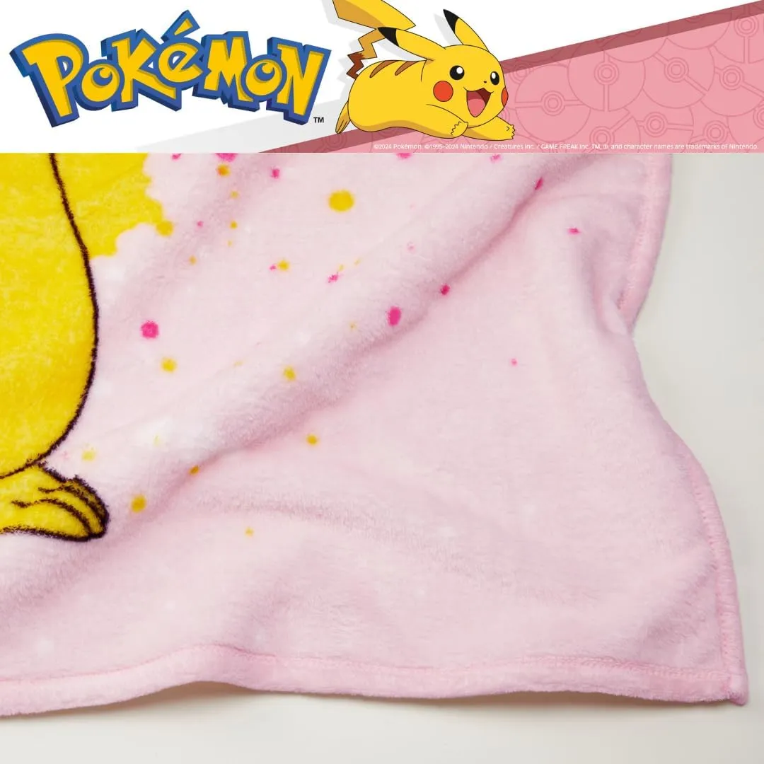 Franco Pokemon Girl Pikachu Kids Bedding Super Soft Cozy Throw Blanket, 62 in x 90 in, (Officially Licensed Product) Kids