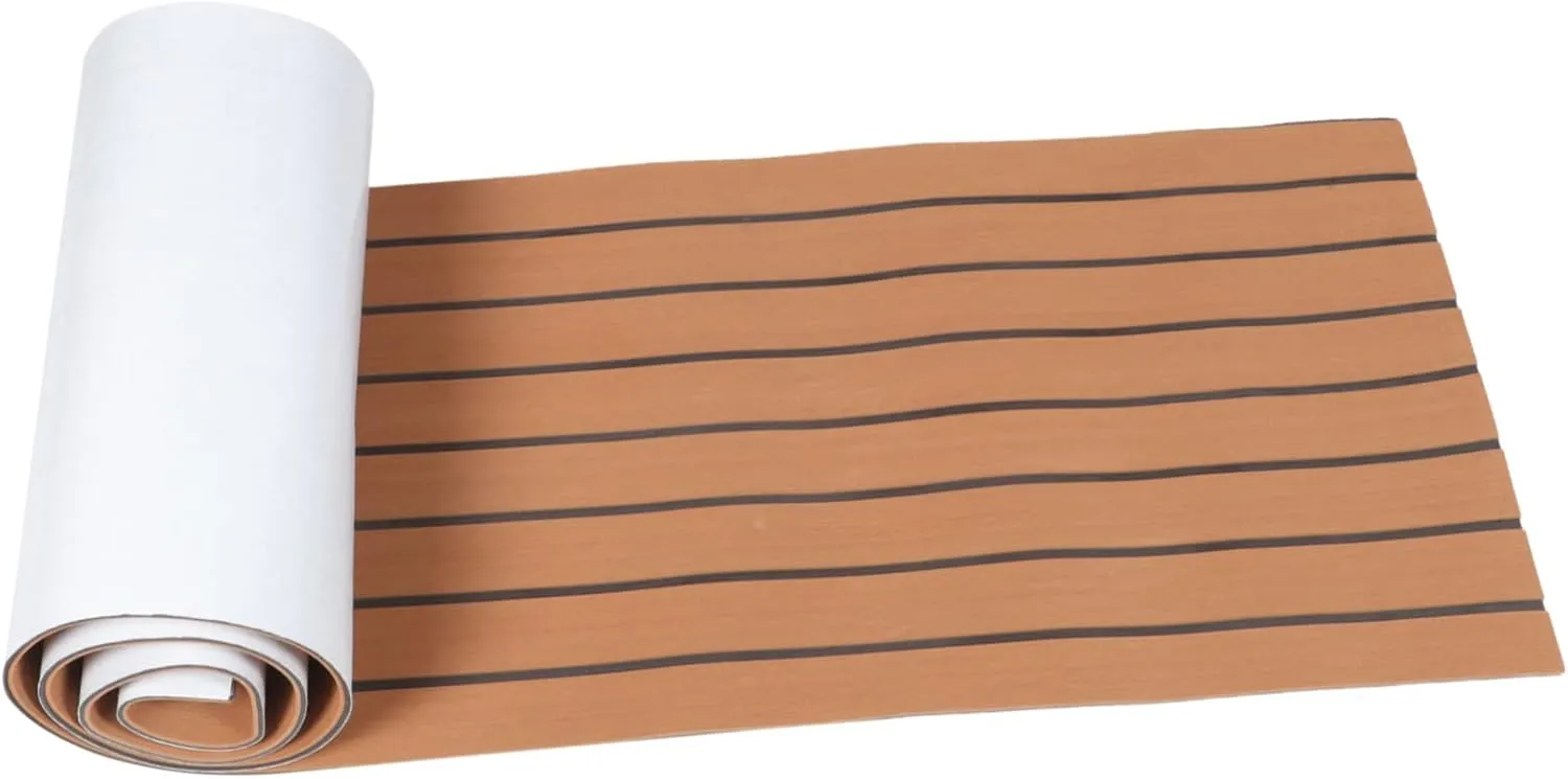 FRCOLOR 1roll Yacht Deck Cushion Mat Non- Ground Padding for Boats Easy Install Flooring for Deck Use