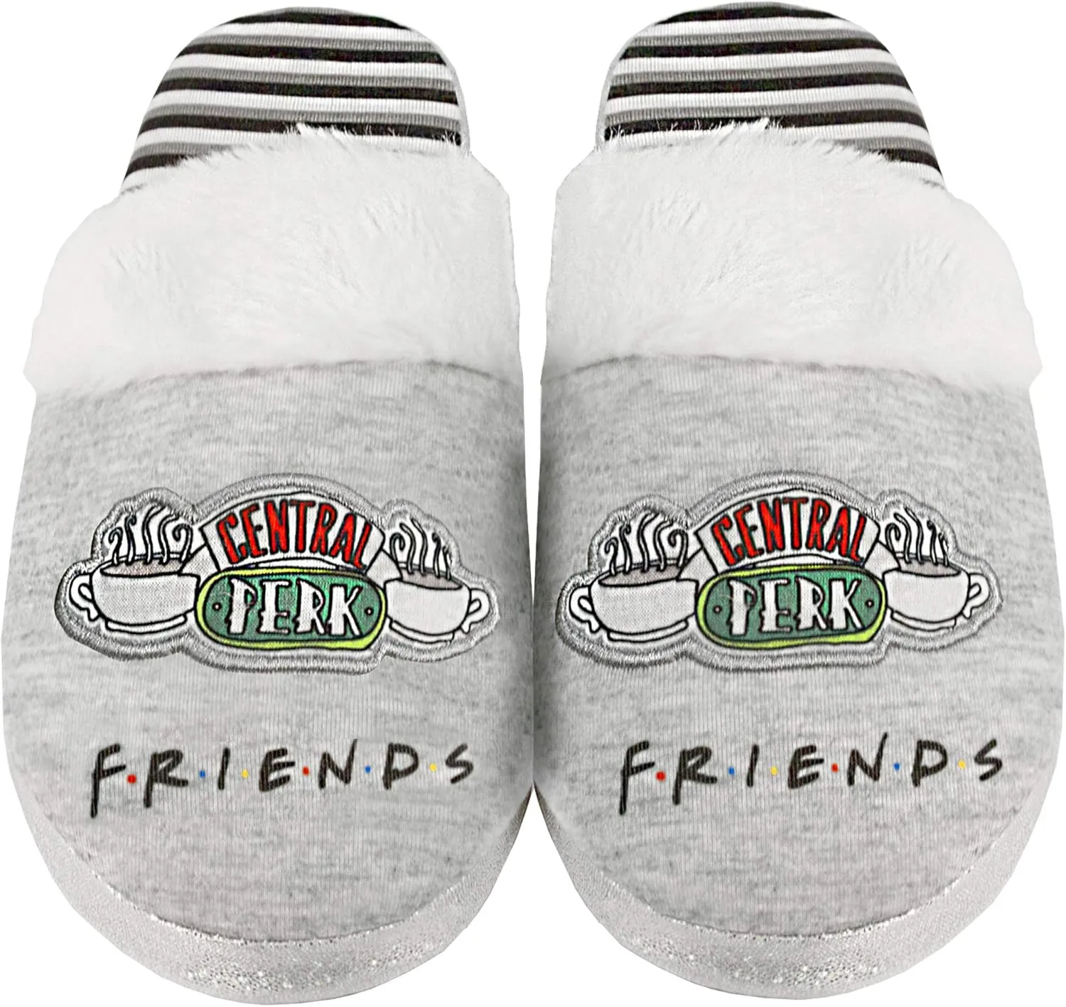 FRIENDS Slippers Womens Ladies Central Perk Ladies Fluffy Shoes