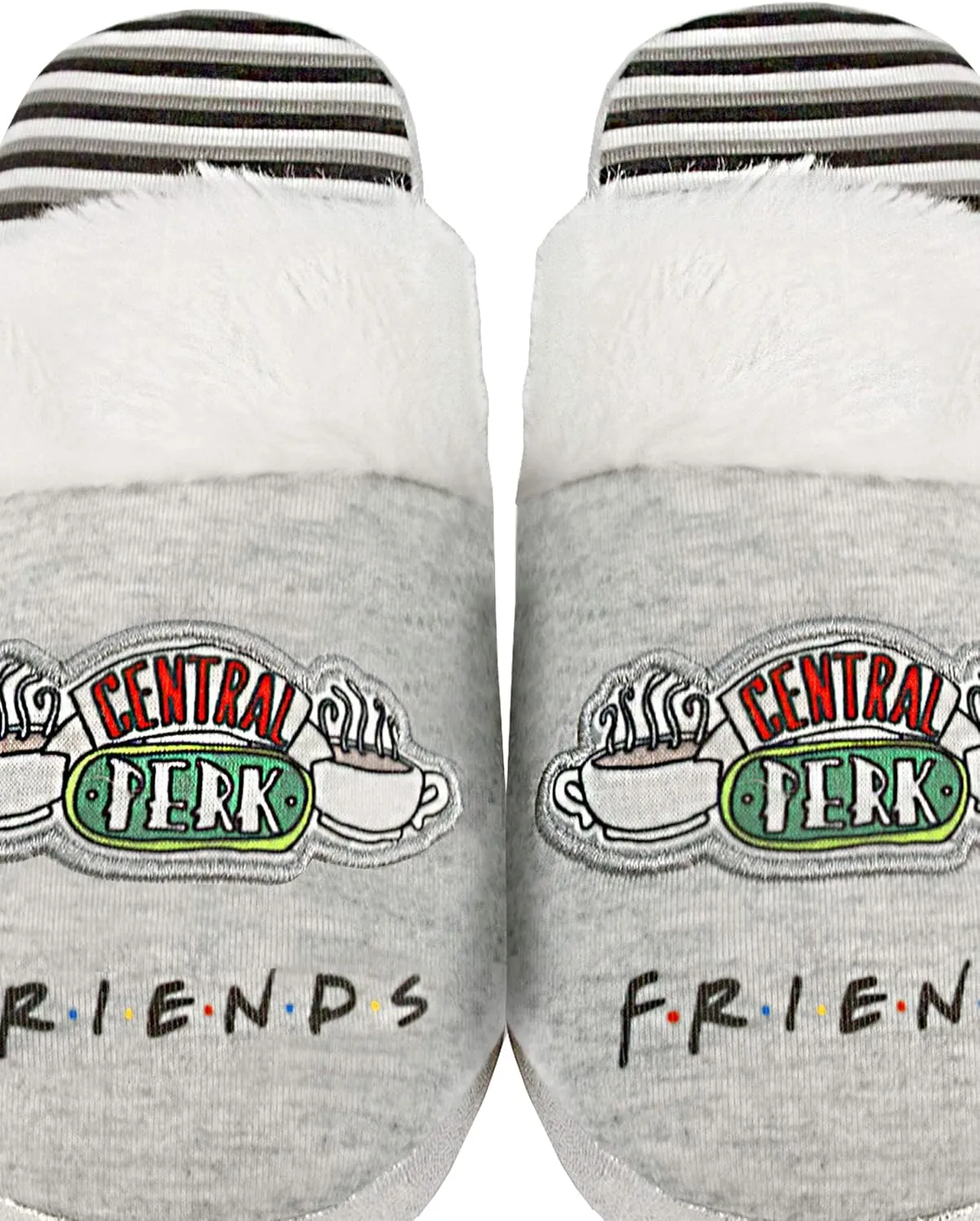 FRIENDS Slippers Womens Ladies Central Perk Ladies Fluffy Shoes